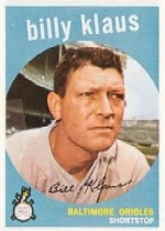 1959 Topps Baseball Cards      299     Billy Klaus